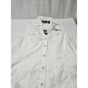 Harley-Davidson Womens Sleeveless Shirt, Vest, Embroidered, Size Medium